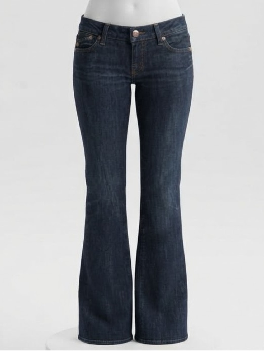 Rock & Republic| Dark Blue Denim Low Rise Flare Jeans Sz 24